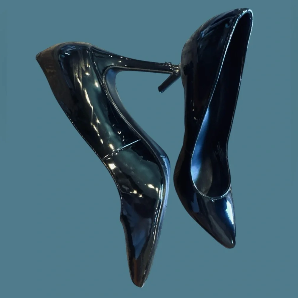 Marc Fisher Darren Black Stiletto Heels Size 8.5M‎